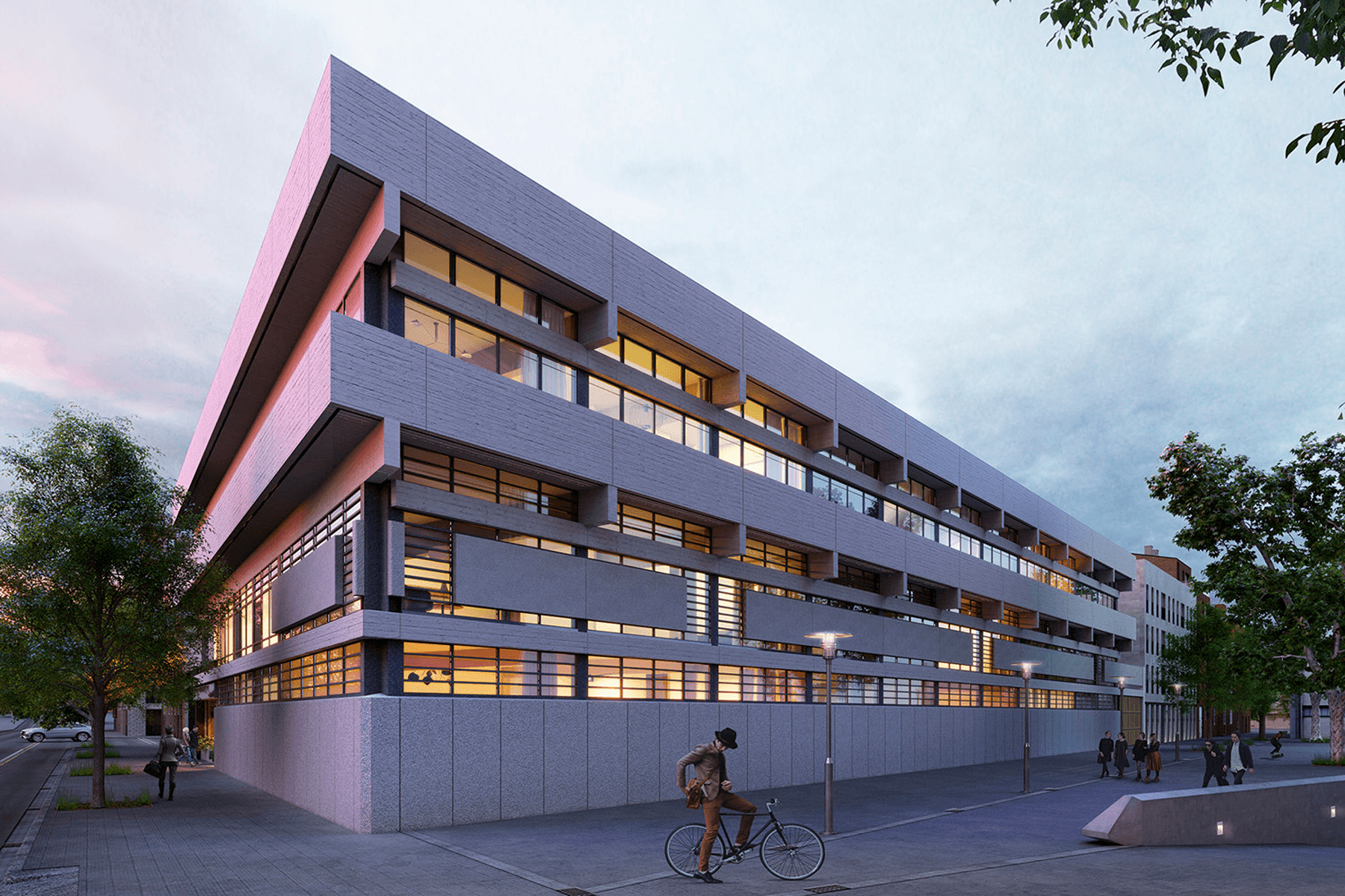 Brand new industrial-style lofts with a swimming pool and panoramic views