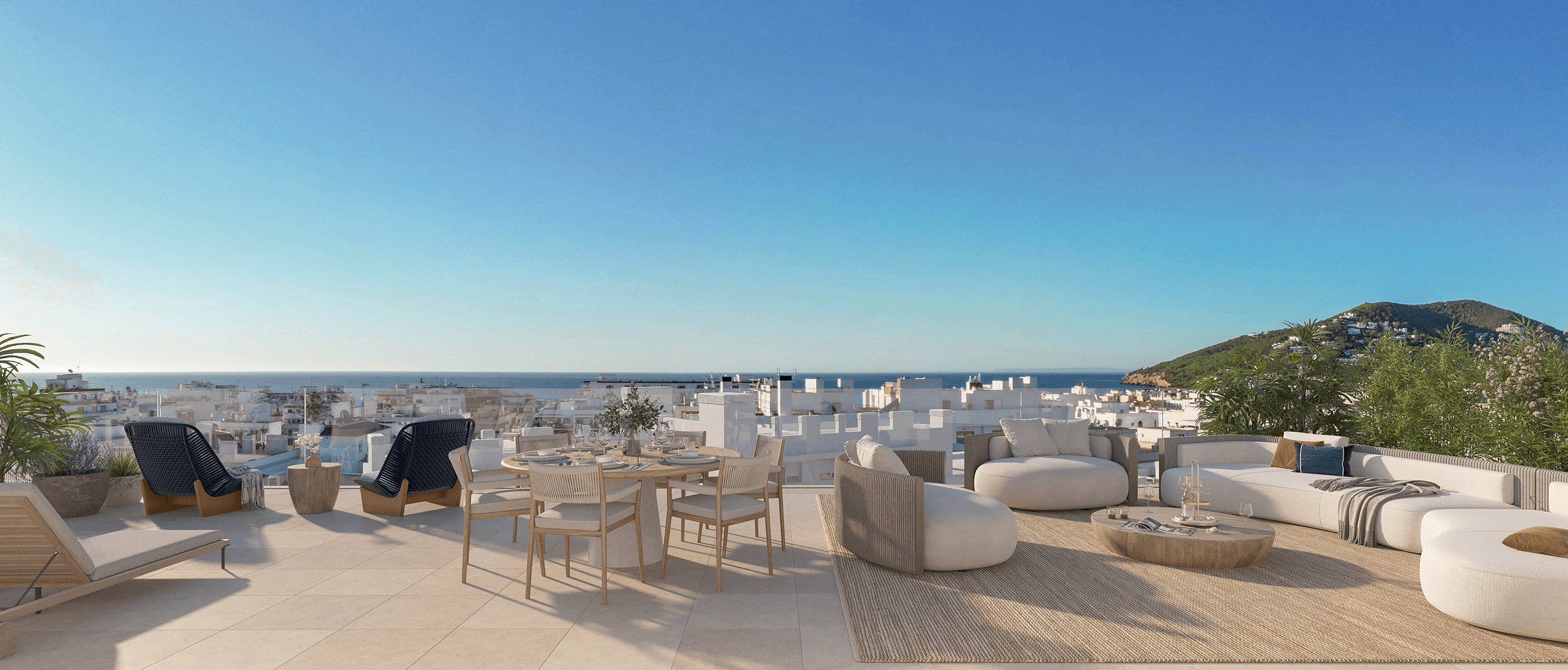 Between the montain and the sea in Santa Eulalia, Ibiza